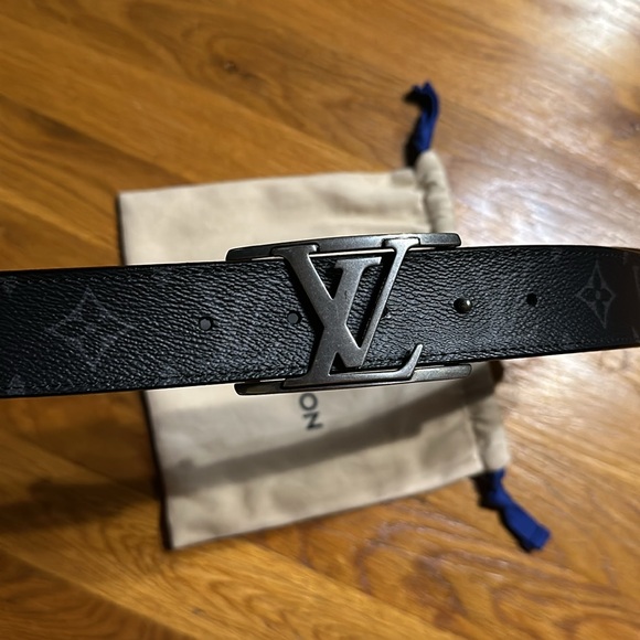 Louis Vuitton - Men’s Monogram Eclipse Belt - Black - Size 34 / 85 - Picture 3 of 12
